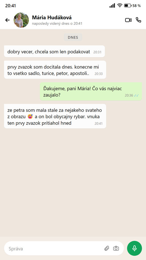Správa od čitateľky: konečne sa jej to poskladalo