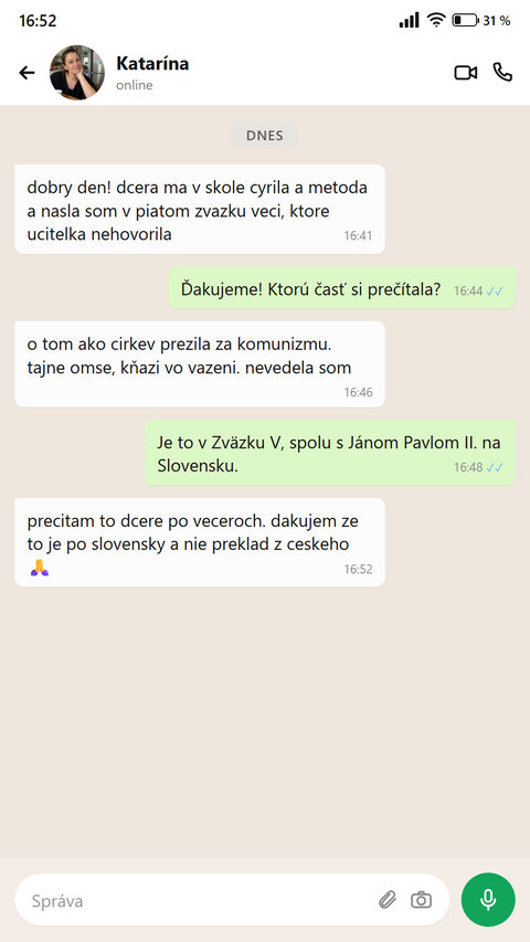Správa o slovenskej kapitole v piatom zväzku