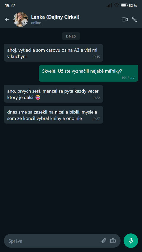 Správa od čitateľky o vytlačenej Časovej osi