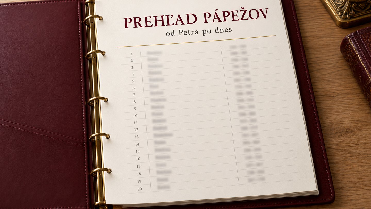 Prehľad pápežov v tabuľke